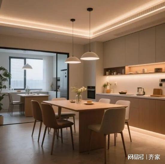 现代简约餐厅温馨到犯规！PG麻将胡了哇塞 这家的(图3)